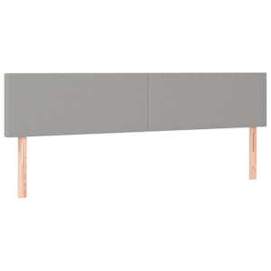 Box spring postel s matrací světle šedá 180 x 200 cm textil - obrázek 6
