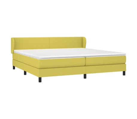 vidaXL Boxspring posteľ s matracom zelená 200x200 cm látka