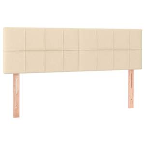 Box spring postel s matrací krémová 140x190 cm textil - obrázek 6