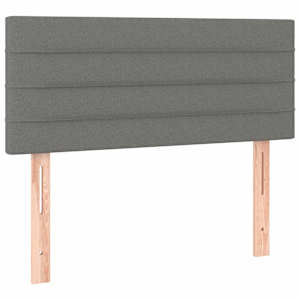 Box spring postel s matrací tmavě šedá 100 x 200 cm textil - obrázek 6