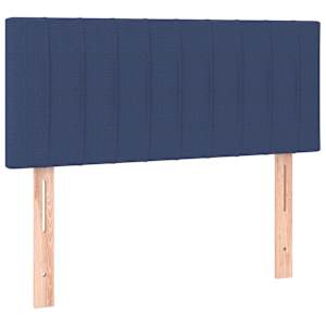 Box spring postel s matrací modrá 100 x 200 cm textil - obrázek 6