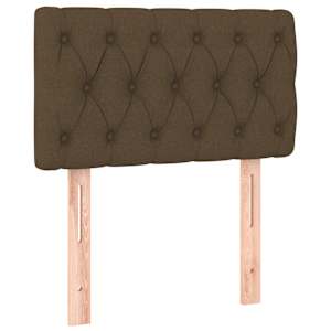 Box spring postel s matrací tmavě hnědá 80x200 cm textil - obrázek 6