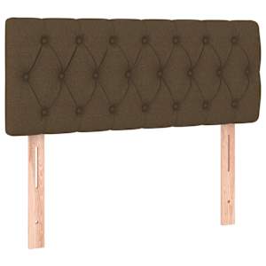 Box spring postel s matrací tmavě hnědá 100 x 200 cm textil - obrázek 6