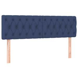 Box spring postel s matrací modrá 140x190 cm textil - obrázek 6