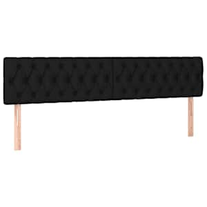 Box spring postel s matrací černá 200x200 cm textil - obrázek 6