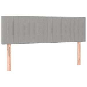 Box spring postel s matrací světle šedá 140 x 190 cm textil - obrázek 6