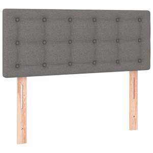 Box spring postel s matrací tmavě šedá 90x200 cm textil - obrázek 6