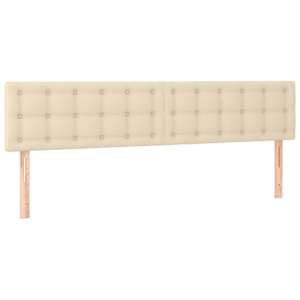 Box spring postel s matrací krémová 200x200 cm textil - obrázek 6