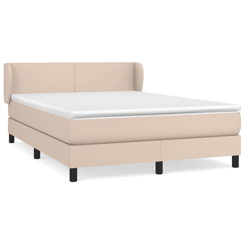 Thumbnail - vidaXL Boxspringbett Matratze Cappuccino-Braun 140x190cm Kunstleder