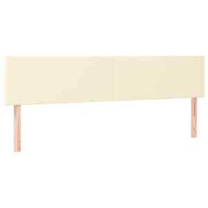 Box spring postel s matrací krémová 180x200 cm umělá kůže - obrázek 6
