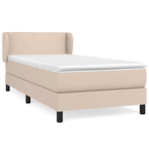 Box spring postel s matrací cappuccino 80 x 200 cm umělá kůže - obrázek 2