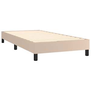 Box spring postel s matrací cappuccino 80 x 200 cm umělá kůže - obrázek 4