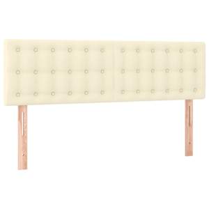 Box spring postel s matrací krémová 140x190 cm umělá kůže - obrázek 6