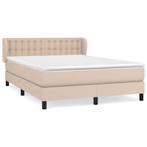 Box spring postel s matrací cappuccino 140x190 cm umělá kůže - obrázek 2
