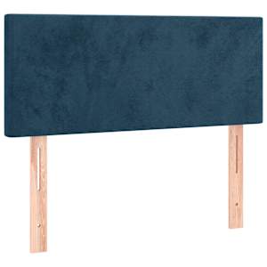 Box spring postel s matrací tmavě modrá 90x190 cm samet - obrázek 6