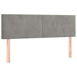 Box spring postel s matrací světle šedá 140x190 cm samet - obrázek 6
