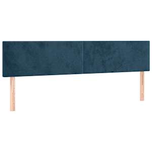 Box spring postel s matrací tmavě modrá 160x200 cm samet - obrázek 6