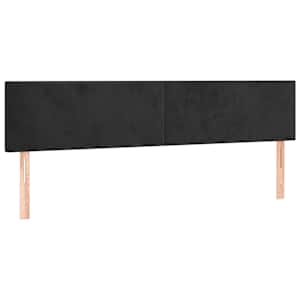 Box spring postel s matrací černá 180x200 cm samet - obrázek 6