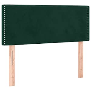 Box spring postel s matrací tmavě zelená 90x190 cm samet - obrázek 6