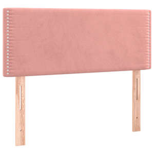 Box spring postel s matrací růžová 100x200 cm samet - obrázek 6