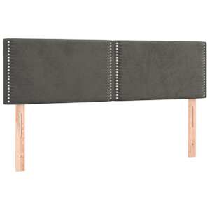 Box spring postel s matrací tmavě šedá 140x200 cm samet - obrázek 6
