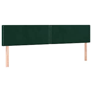 Box spring postel s matrací tmavě zelená 180x200 cm samet - obrázek 6