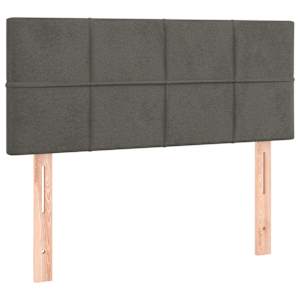 Box spring postel s matrací tmavě šedá 80 x 200 cm samet - obrázek 6