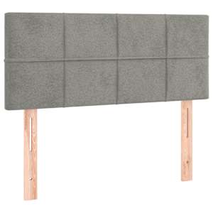 Box spring postel s matrací světle šedá 90x190 cm samet - obrázek 6