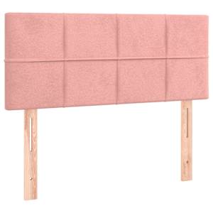 Box spring postel s matrací růžová 90x190 cm samet - obrázek 6