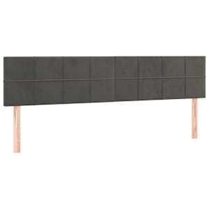 Box spring postel s matrací tmavě šedá 180x200 cm samet - obrázek 6