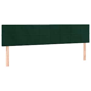 Box spring postel s matrací tmavě zelená 180x200 cm samet - obrázek 6