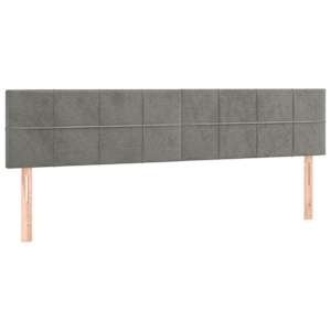 Box spring postel s matrací světle šedá 200x200 cm samet - obrázek 6