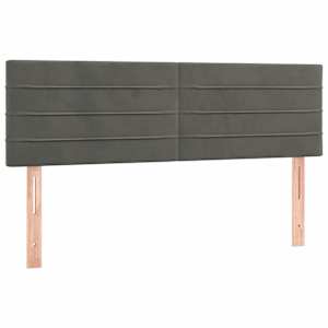Box spring postel s matrací tmavě šedá 140x200 cm samet - obrázek 6