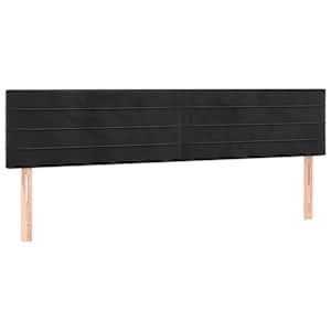 Box spring postel s matrací černá 160x200 cm samet - obrázek 6