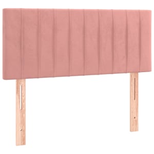 Box spring postel s matrací růžová 90x190 cm samet - obrázek 6
