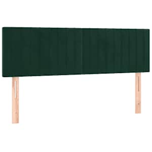 Box spring postel s matrací tmavě zelená 140x190 cm samet - obrázek 6