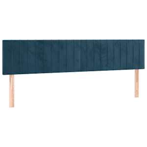 Box spring postel s matrací tmavě modrá 160x200 cm samet - obrázek 6
