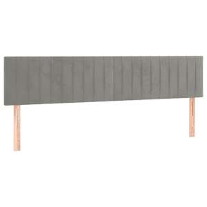 Box spring postel s matrací světle šedá 180x200 cm samet - obrázek 6
