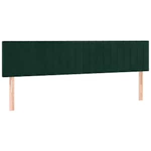 Box spring postel s matrací tmavě zelená 180x200 cm samet - obrázek 6