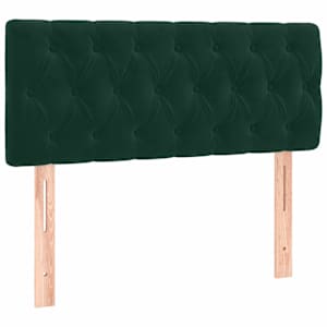 Box spring postel s matrací tmavě zelená 90x200 cm samet - obrázek 6