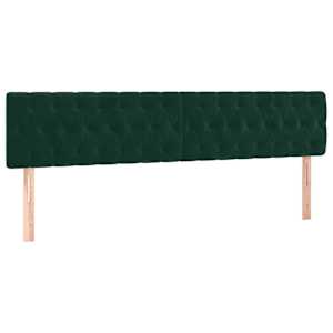 Box spring postel s matrací tmavě zelená 180x200 cm samet - obrázek 6