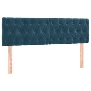 Box spring postel s matrací tmavě modrá 180x200 cm samet - obrázek 6