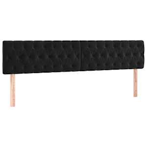 Box spring postel s matrací černá 200x200 cm samet - obrázek 6