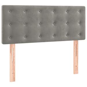 Box spring postel s matrací světle šedá 80 x 200 cm samet - obrázek 6