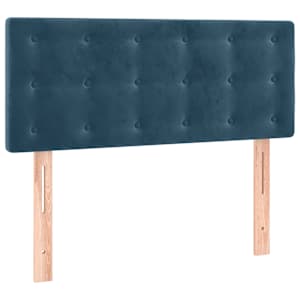 Box spring postel s matrací tmavě modrá 90x190 cm samet - obrázek 6