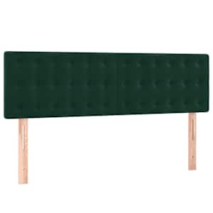 Box spring postel s matrací tmavě zelená 140x190 cm samet - obrázek 6