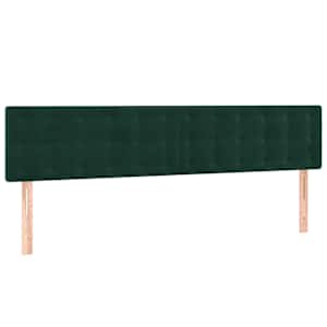 Box spring postel s matrací tmavě zelená 160x200 cm samet - obrázek 6