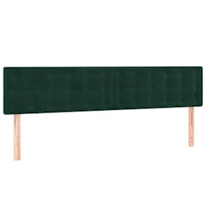 Box spring postel s matrací tmavě zelená 180x200 cm samet - obrázek 6