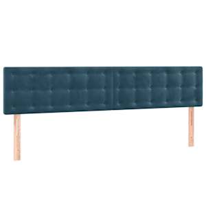 Box spring postel s matrací tmavě modrá 180x200 cm samet - obrázek 6