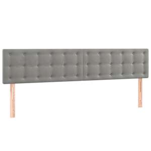 Box spring postel s matrací světle šedá 200x200 cm samet - obrázek 6